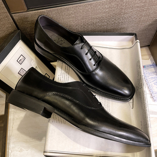 2026春季牛津鞋男鞋真皮鞋正装商务休闲鞋新郎结婚三接头系带英伦