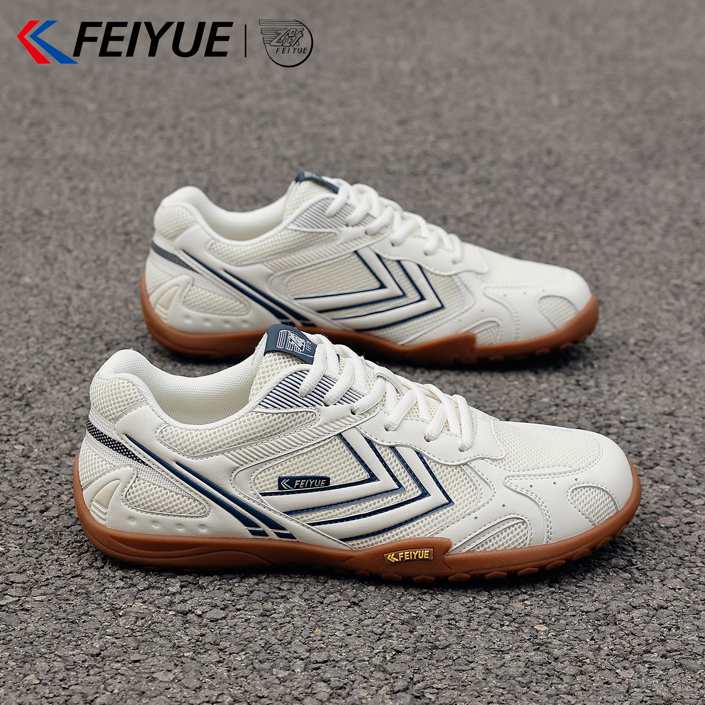 飞跃德训鞋男薄底2026新款夏季网面透气综合训练鞋网球羽毛球鞋男