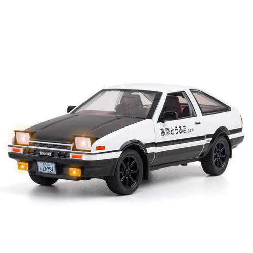 新款 (盒装)仿真1比24AE86合金跑车模型摆件儿童玩具跨境