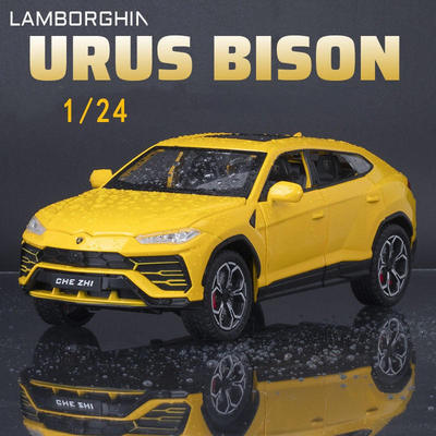 新款 1:24兰博urus野牛汽型飓风闪电仿真合金玩具车模外贸