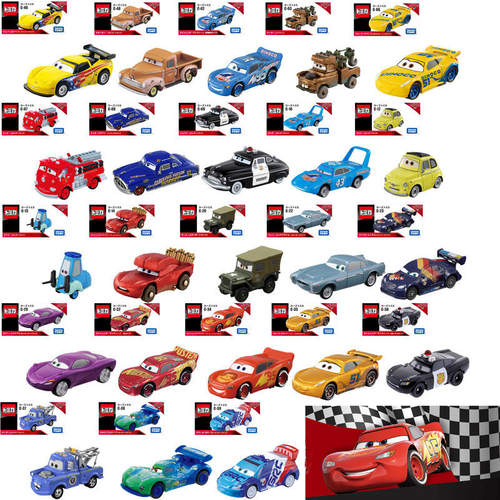 正版多美卡TOMY CARS3赛车总动员闪电麦昆板牙微缩迷你合金玩具车