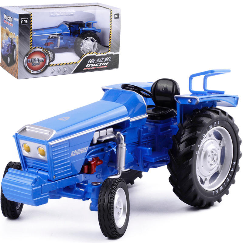 [盒装]1:18合金拖拉机模型工程车玩具经典收藏火车/摩托/汽车模型