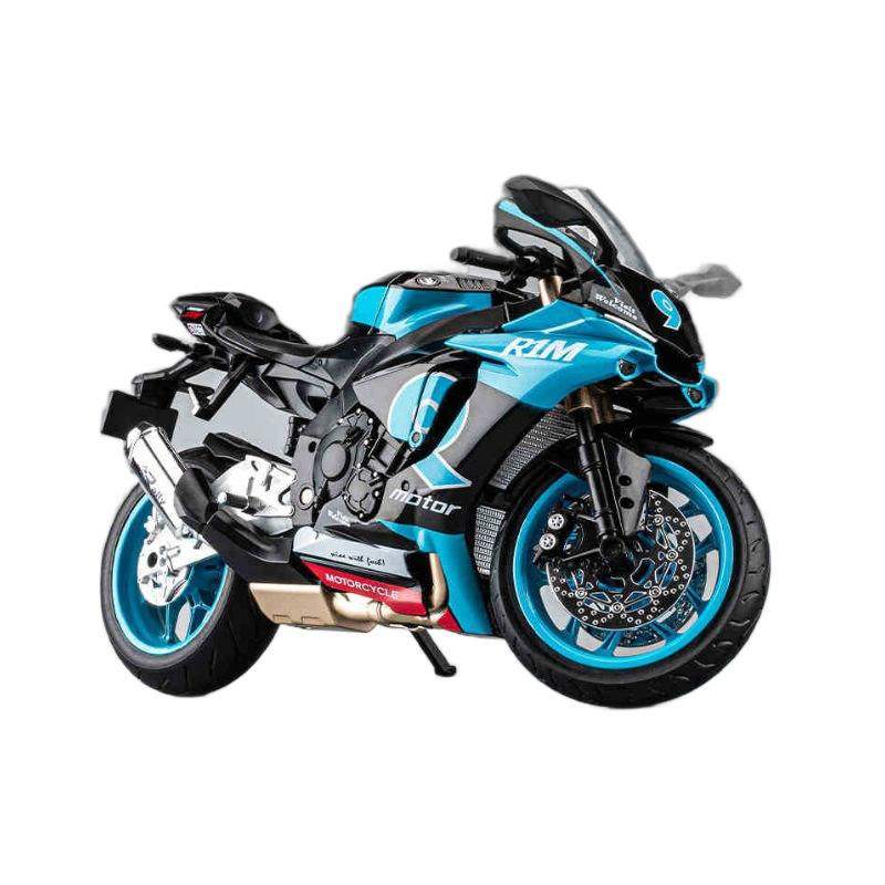 新款1:9雅玛哈R1M合金摩托车模型仿真机车赛车摆件儿童玩具车礼物,模玩/动漫/周边/娃圈三坑/桌游,火车/摩托/汽车模型,淘宝优惠券,粉丝福利购,淘宝优惠卷