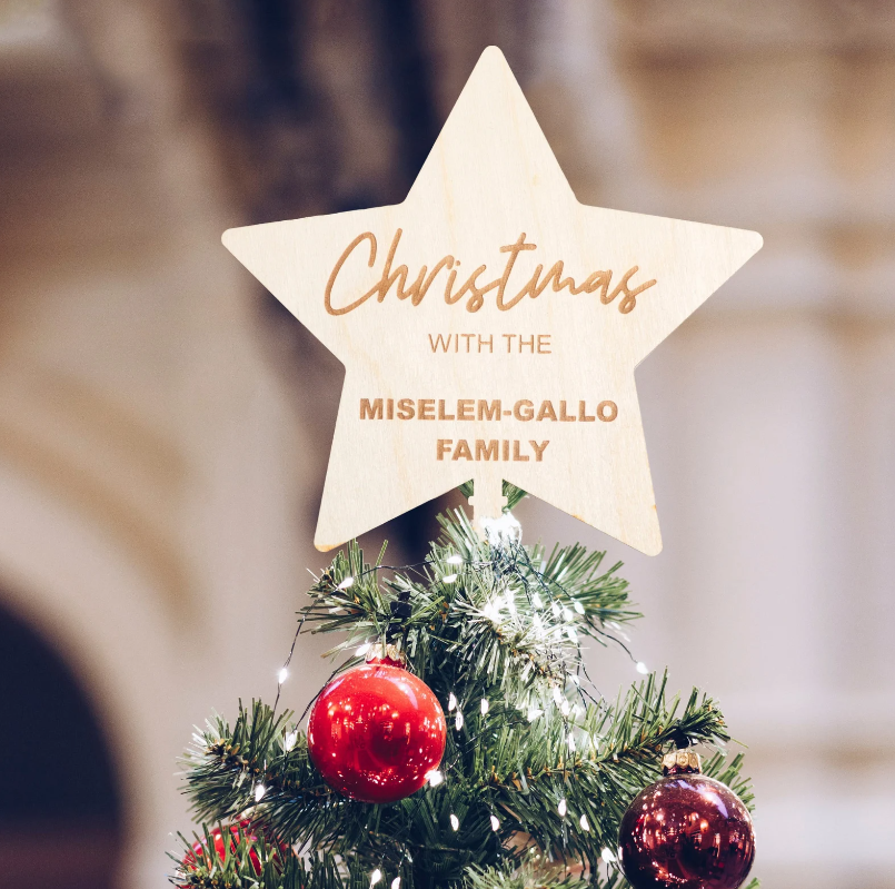 定制圣诞树顶星星装饰