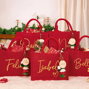 Personalized Christmas Gift Bag定制圣诞节礼物手提袋 伴手礼袋