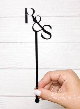Personalized Drink Stirrers Stir Stick定制英文字母饮料搅拌棒