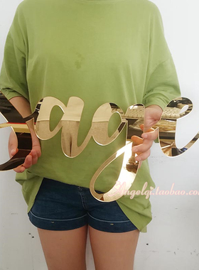 Custom Name Sign定制名字婚礼生日派对标志字牌Wedding Birthday