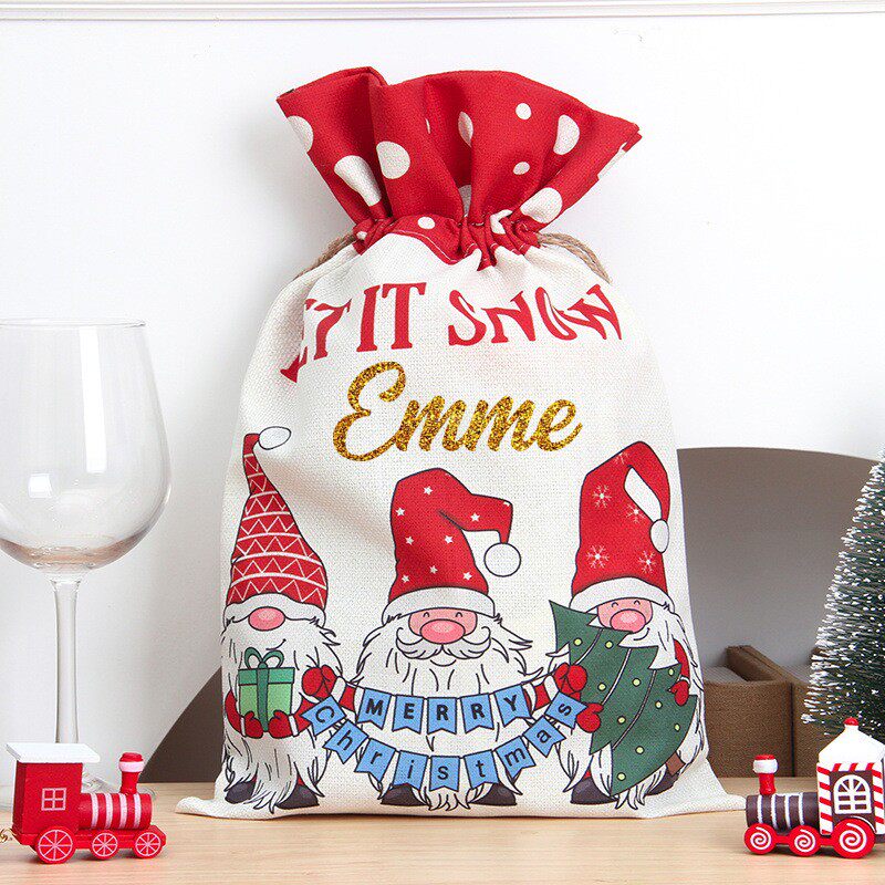 Christmas Gift Packaging Bags 定制圣诞节礼物袋圣诞布置装饰袋