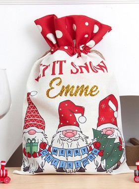 Christmas Gift Packaging Bags 定制圣诞节礼物袋圣诞布置装饰袋