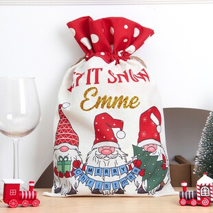 Christmas Gift Packaging Bags 定制圣诞节礼物袋圣诞布置装饰袋