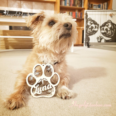 定制木制圣诞节名字牌装饰挂牌