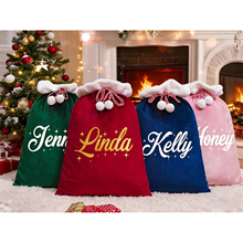 Custom Christmas Stocking Sack 圣诞节礼物袋 定制名字圣诞礼物