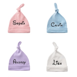 Baby Hat 定制婴儿名字帽子新生儿胎帽男女宝宝礼物 Newborn Gift