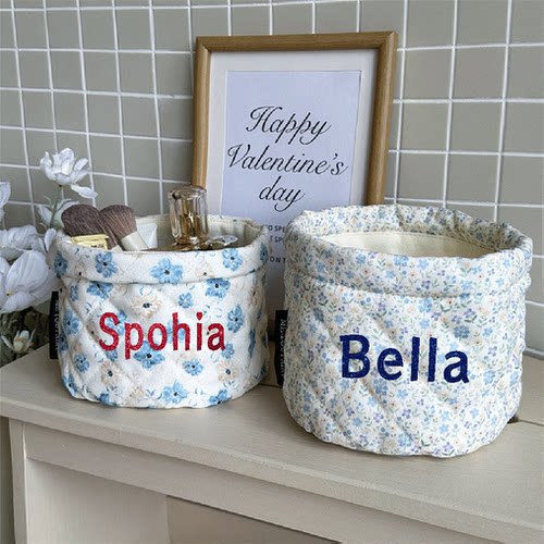 Custom Makeup Bag定制名字伴娘伴手礼小清新化妆包化妆品置物筐