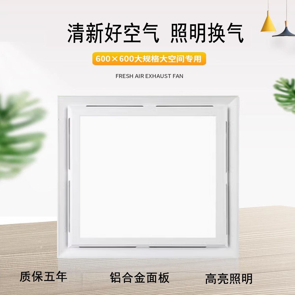 集成吊顶600*600照明换气二合一
