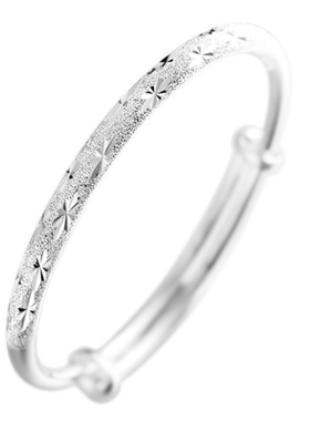 实心生日礼物纯银手镯送女友