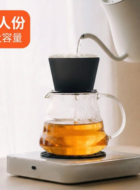 手冲咖啡滤杯V4平底蛋糕杯BigBoy大容量多人份40-60g大粉量防堵塞