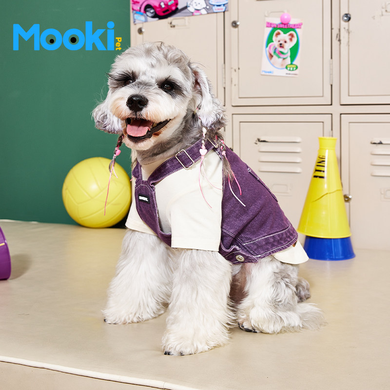 mookipet狗狗猫咪可牵引牛仔背心