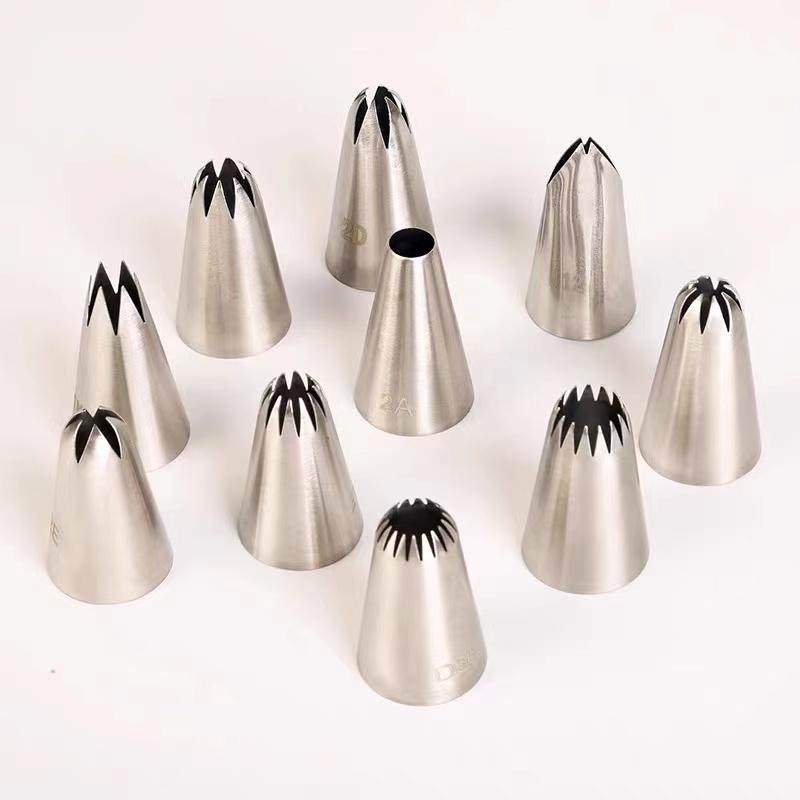 裱花嘴18齿不锈钢裱花嘴曲奇饼干蛋糕DIY烘焙工具