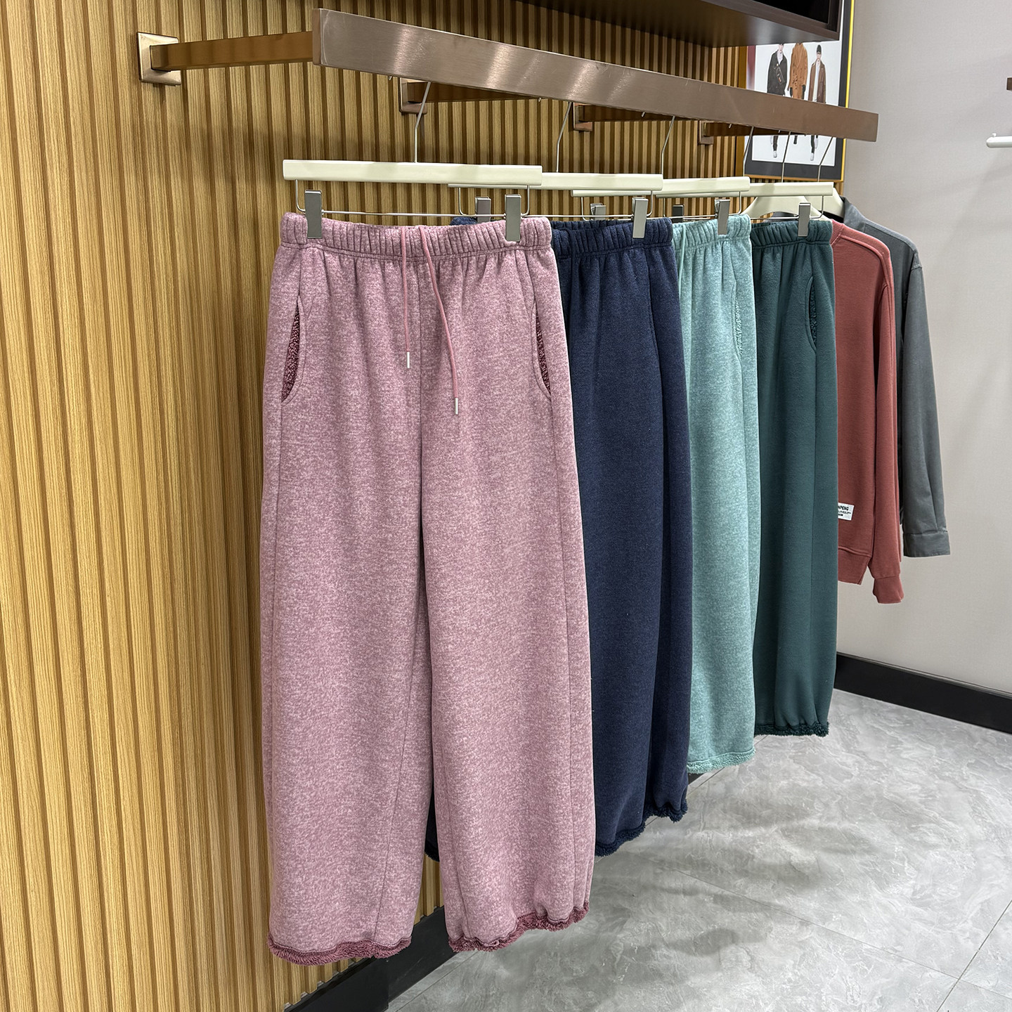 【蓄热保暖~日系阔版+双面绒】秋冬季男士休闲百搭松紧腰阔腿卫裤,男装,卫裤,淘宝优惠券,粉丝福利购,淘宝优惠卷