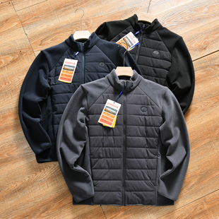 【王炸~羊毛充填+奥利绒拼接袖】秋冬季男士户外休闲立领棉衣外套