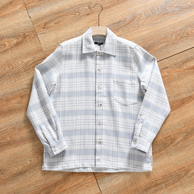 【澳洲单~街头高街风+外贸尾货】秋冬季男士厚款全棉格子衬衫外套