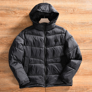 意大利小众 男士 轻便保暖 秋冬季 连帽休闲棉衣外套潮 外贸尾货