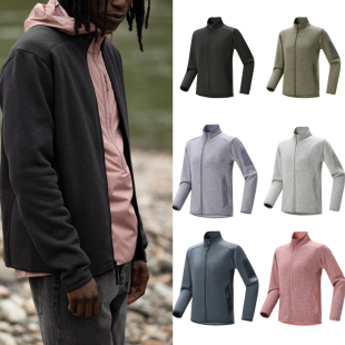 秋冬季 3D立裁 速暖锁温 男女立领针织抓绒衣夹克外套 户外高端