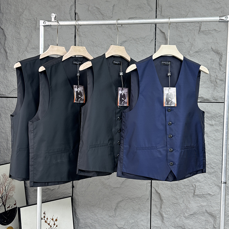 法国单-英伦风！外贸尾货！秋冬季男士商务休闲坎肩背心正装马甲