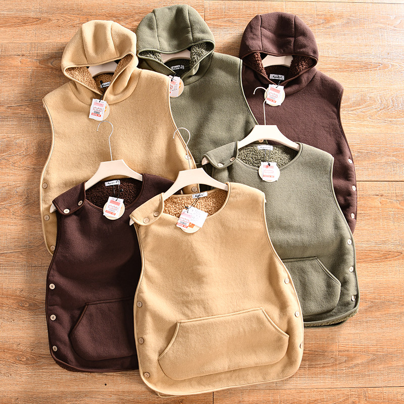 【日单小众~叠穿神器-外贸尾货】秋冬男女情侣摇粒绒坎肩背心马甲,男装,常规马甲,淘宝优惠券,粉丝福利购,淘宝优惠卷