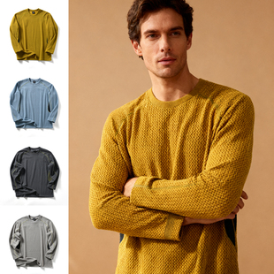 双面绒 OS宽松剪裁 秋冬季 男士 卫衣潮 户外休闲圆领打底衫 巴系