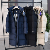户外中长款 加厚800蓬 纯色羽绒服潮 冬季 男士 90白鹅绒 防风防水