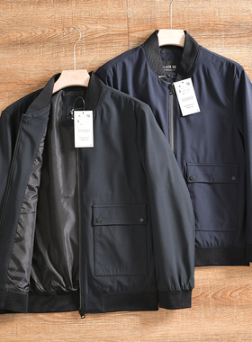 出K订单！吊卡499+外贸尾货！春秋季男士商务百搭棒球领夹克外套