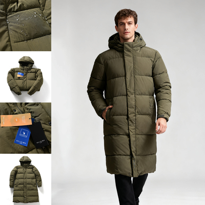 【韩国单~行走的棉被-加厚抗寒】冬季男中长款防风防泼水棉衣棉服