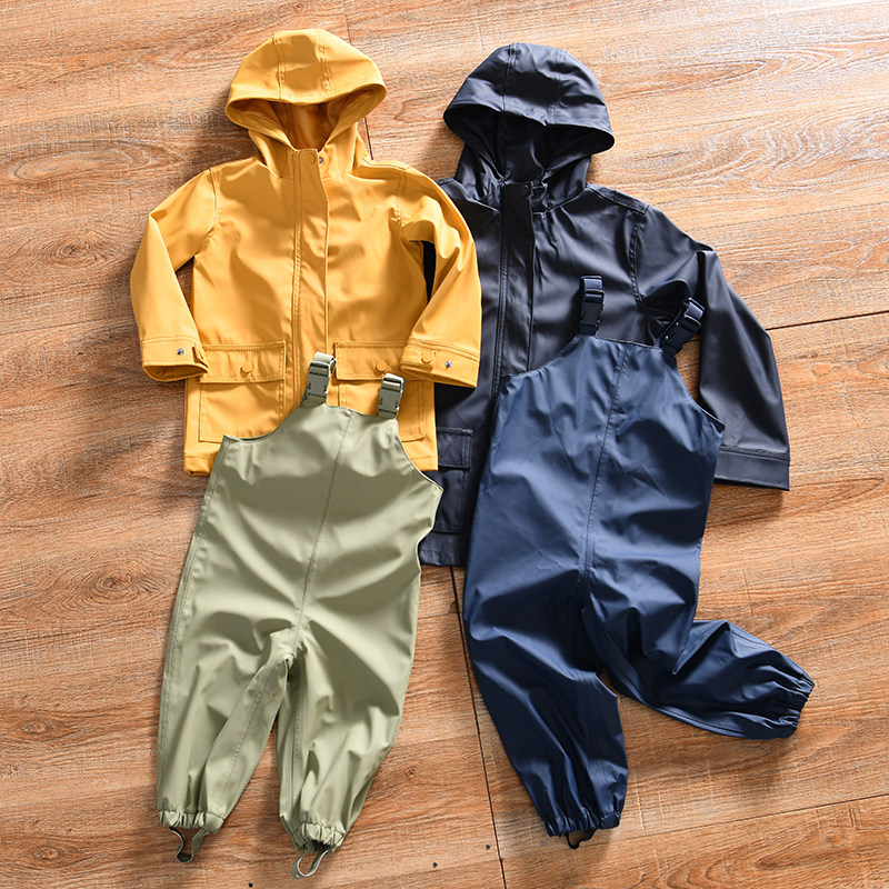 【捡漏~出口单/小中大童-外贸尾货】春秋款户外休闲PU雨衣雨裤潮,居家日用,雨披/雨衣,淘宝优惠券,粉丝福利购,淘宝优惠卷