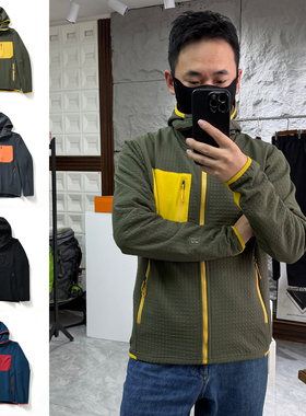 【巴系~R2刺绣+加绒保暖】秋冬季男女户外运动休闲连帽夹克外套潮