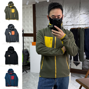 秋冬季 加绒保暖 R2刺绣 男女户外运动休闲连帽夹克外套潮 巴系