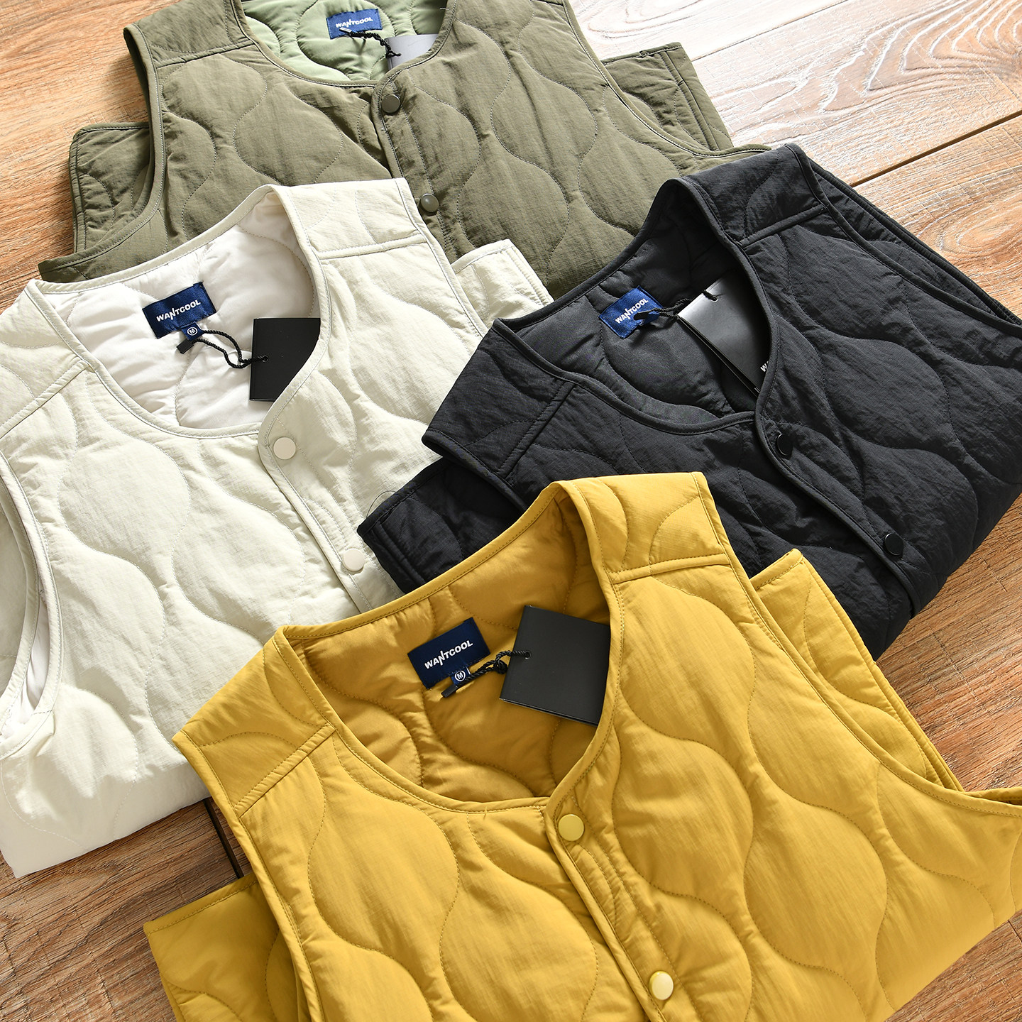 【日系~葫芦绗缝+防泼水】秋冬男女轻量化百搭夹棉马甲保暖背心潮,男装,常规马甲,淘宝优惠券,粉丝福利购,淘宝优惠卷