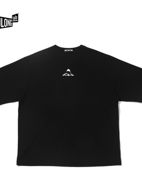 【HUANG YULONG】艺术家主理品牌黑色纯棉短袖潮T桖男女同款