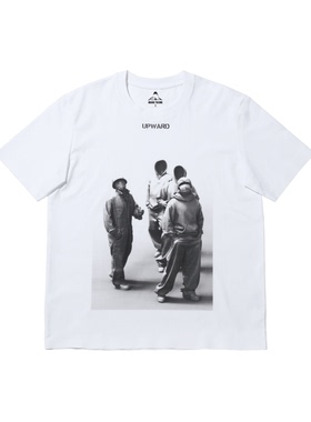 YUlong lab工作室2025夏季字母卫衣人印花短袖T恤宽松圆领上衣