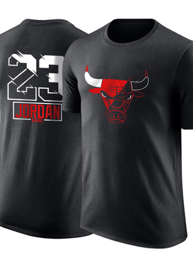 dpoy原创设计公牛德罗赞MJ飞人 拉文球衣短袖T恤圆领纯棉篮球半袖