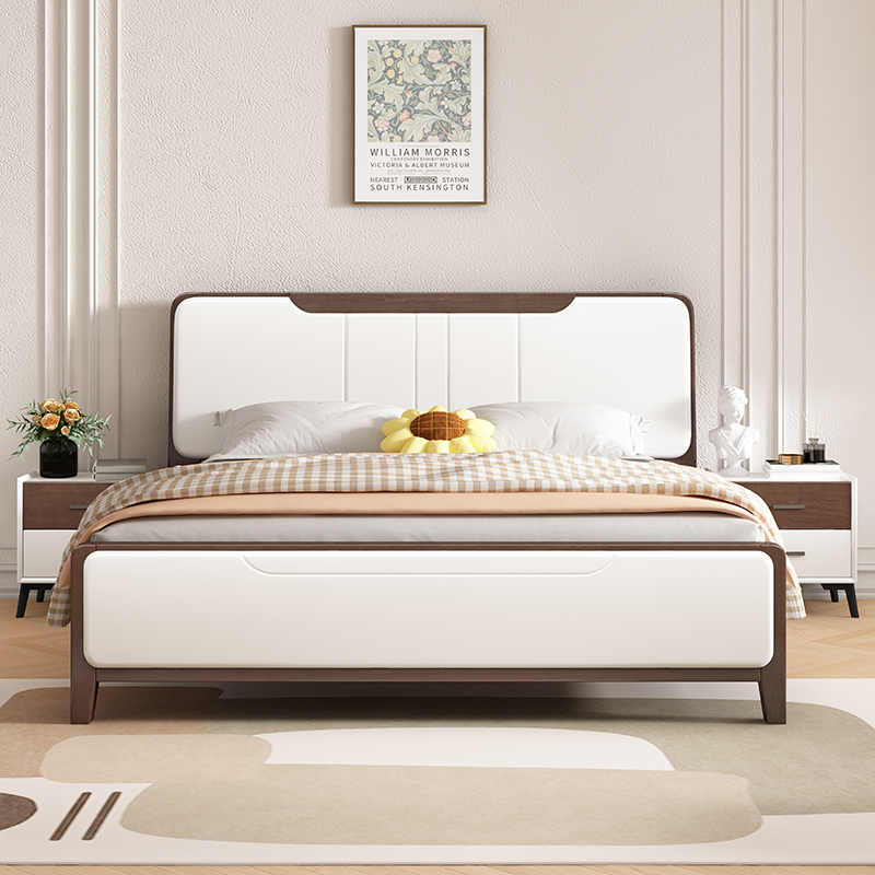 天坛家具胡桃色简易现代