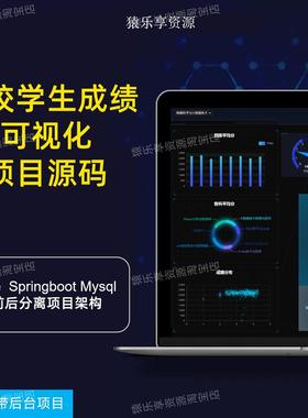 数据可视化带后台学生评价系统源码vue项目springboot可视化web
