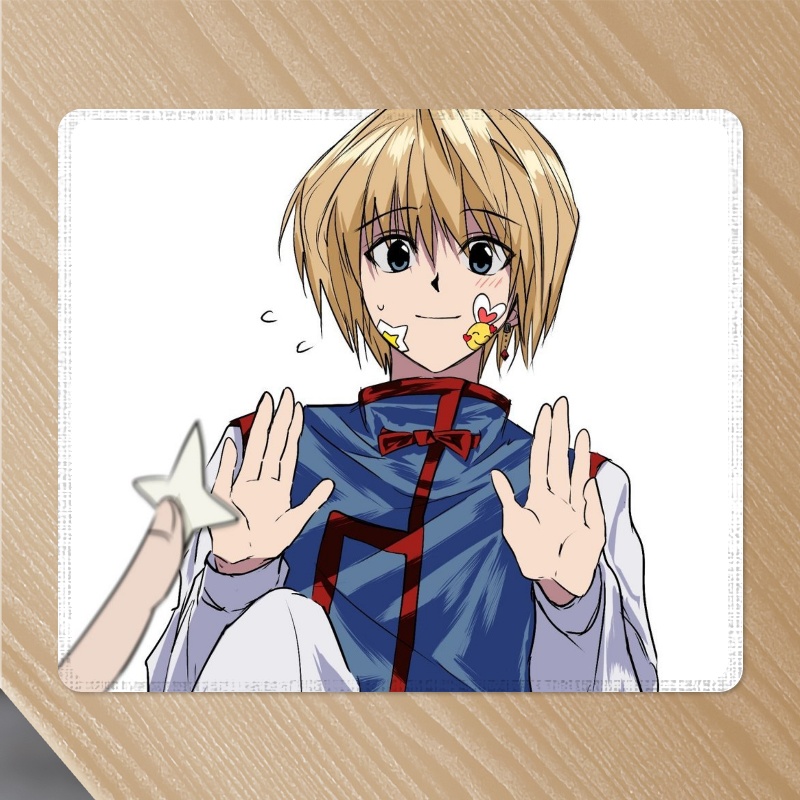 全职猎人周边鼠标垫二次元动漫笔记本垫酷拉皮卡周边防滑键盘垫