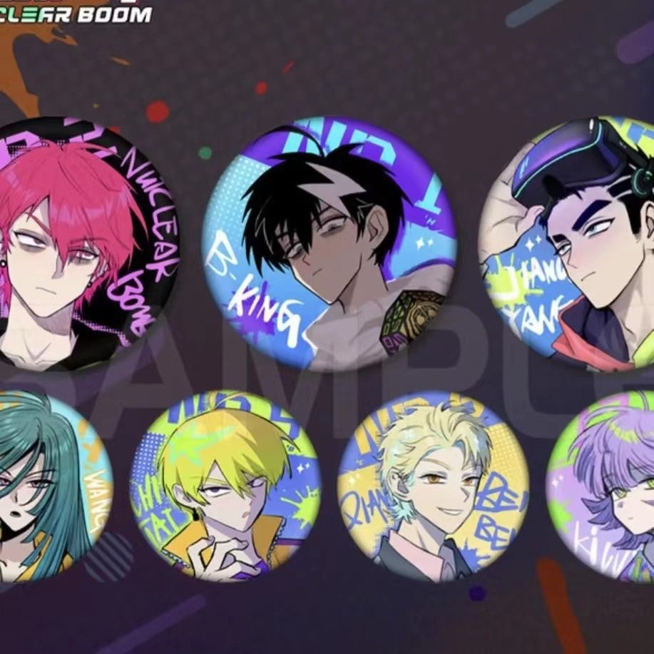 【复刻吧唧】硬核一中涂鸦戎星野周边系列徽章吧唧礼物胸针挂件