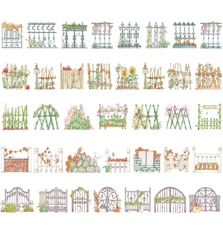 fence Diary 35mm Paper Hand account Collage Countryside Landscaping PDA literature Tape 5in the Electronic Dictionary/Electronic paper book/Stationery , Adhesive Supplies , Tape/Tape/Strips  category - from Buy2taobao.com to provide professional Taobao agent buy service