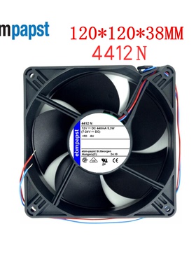 全新原装原件德国 TYP 4412N风扇 12038 12v 直流风机散热风扇