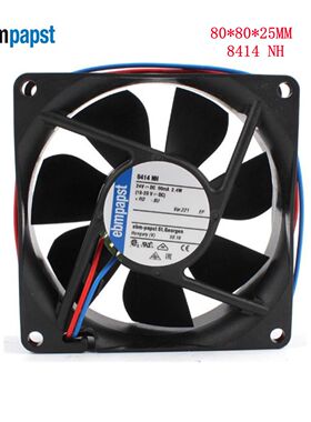 8414NH风扇 全新德国直流风扇 24V  2.4W 8025变频器高端设备风扇