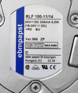 原装ebmpapst RLF 100-11/14R 24V 8W通力电梯变频器涡轮风扇19R_虎窝淘