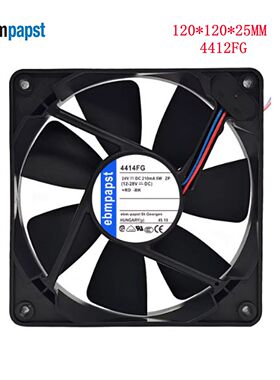 全新原装德国风扇TYP4412FG风扇 12025 12V 3.2w机箱机柜散热风机